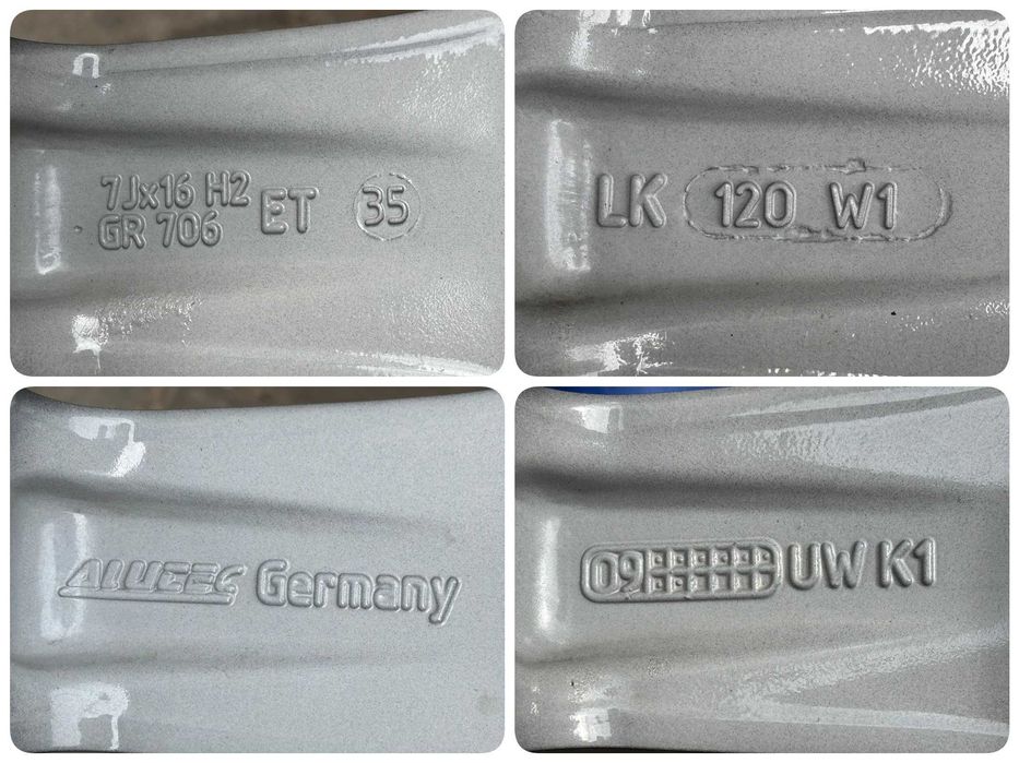 FELGI 16 BMW MAN MINI VW Ducato Vivaro Trafic Boxer 5x120 7J ET35 #253