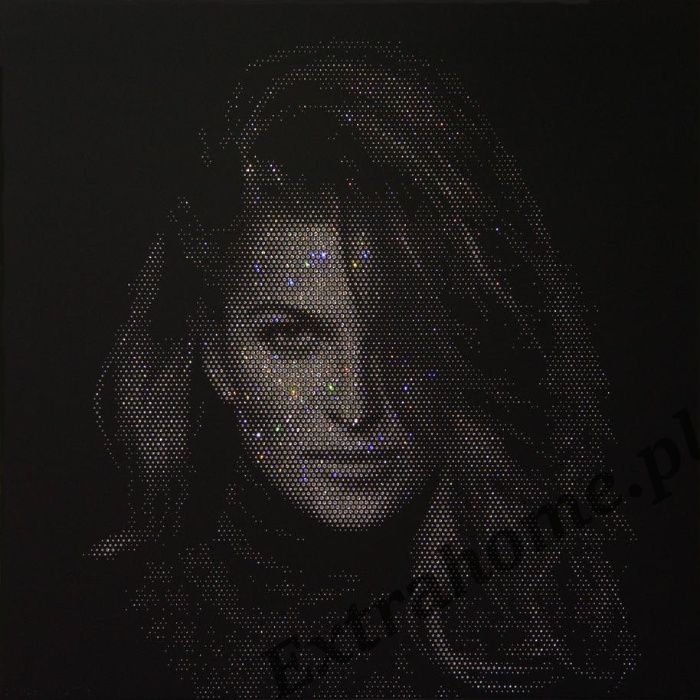 Obraz Glamour Portret z kryształów Swarovski - Nowe oblicze portretu
