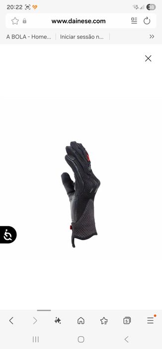 Luvas Dainese novas