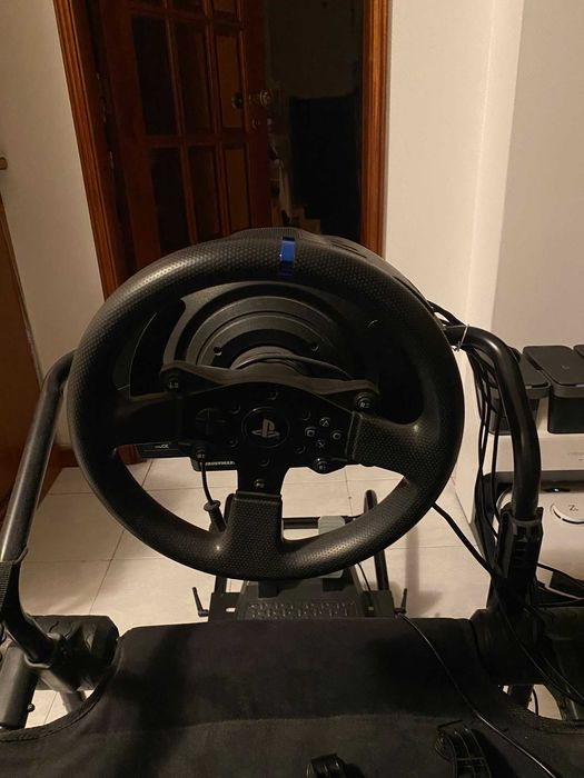 Cockpit Simulador de Corrida + Volante e Pedais
