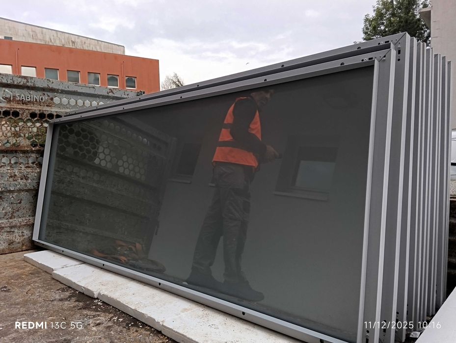 Vidro temperado várias medidas