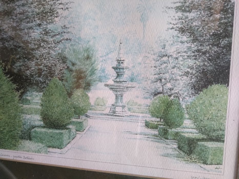 Aguarela em moldura 38x30