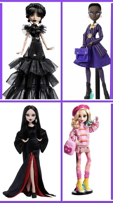 Monster High Wednesday Enid Bianca Morticia Addams Монстер хай