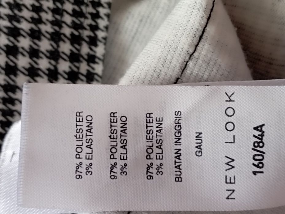 Плаття, сукня міні у принт "гусяча лапка"