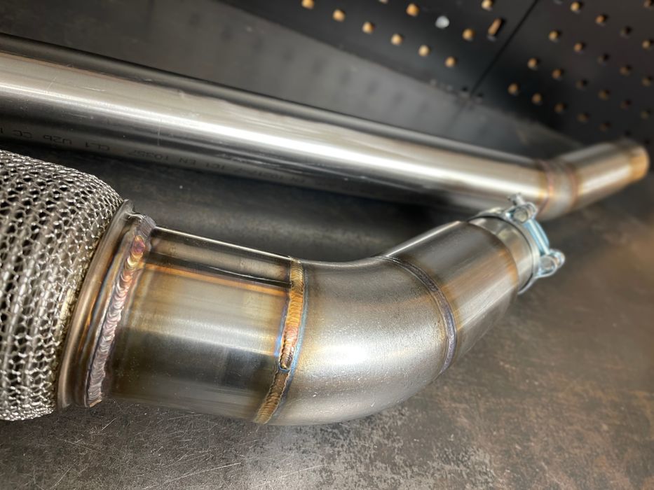 Downpipe 3” BMW e39 525d 530d m57 pełny decat