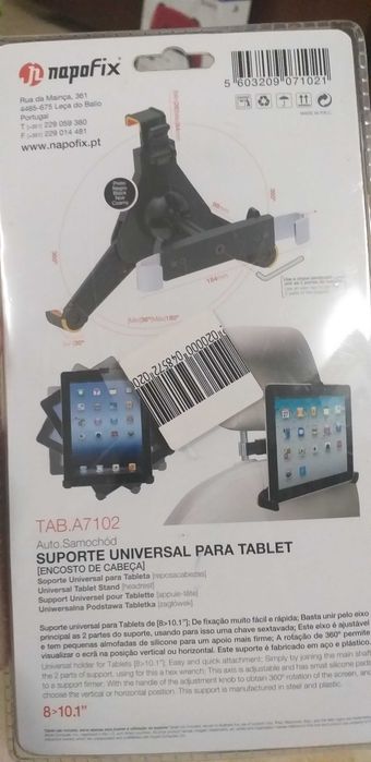 suporte universal para tablet de 8" a 10.1" - carro