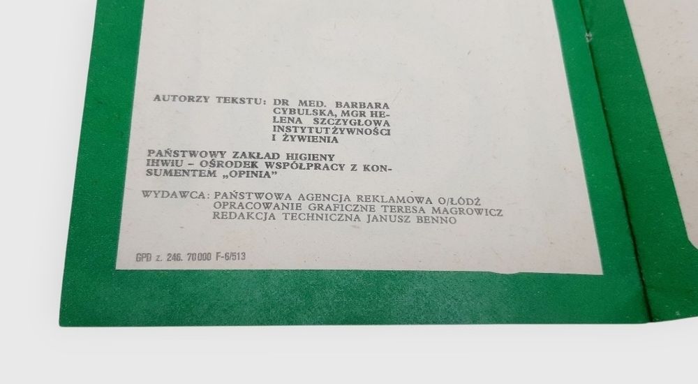 12-stronicowa ulotka PRL „Żywienie dietetyczne”