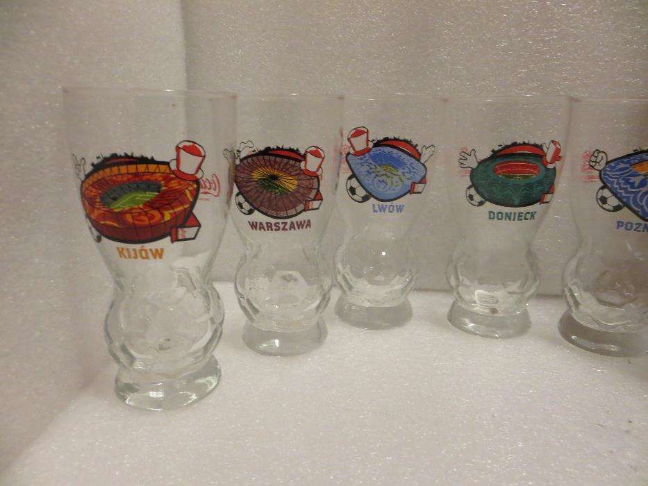 6 Copos Coca Cola Euro 2012 Polónia & Ucrânia fotos estádios.