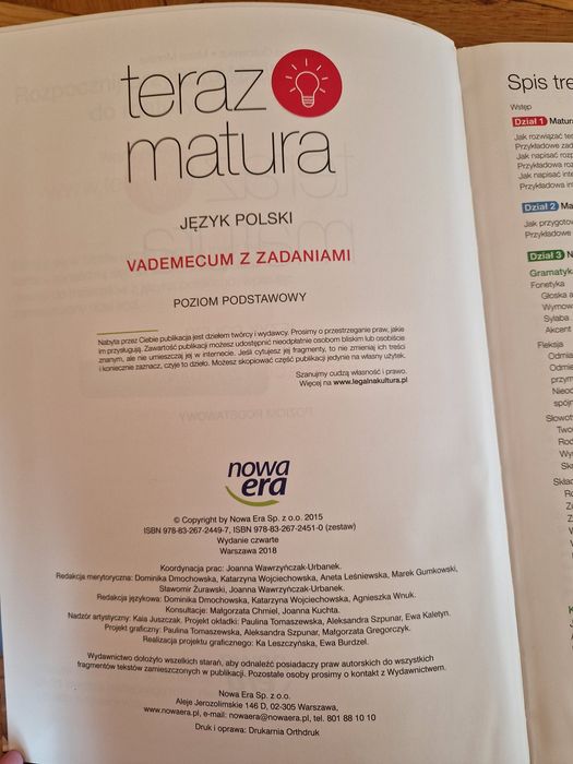 Język polski. Vademecum z zadaniami. Teraz matura.
