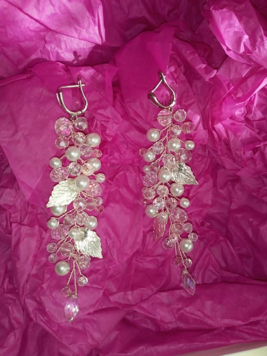 Прикраси у волосся , сережки ручна робота