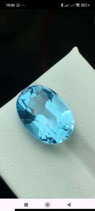 Topázio Azul 10.05 CT - Lapidação Fantasia (Gema de Coleção com Garant