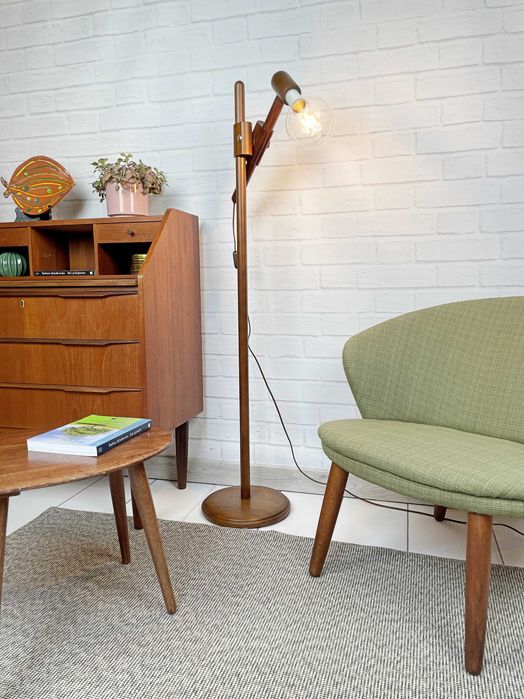 Szwedzka lampa podłogowa z lat 80 – Loft, Mid-Century, PRL, Industrial