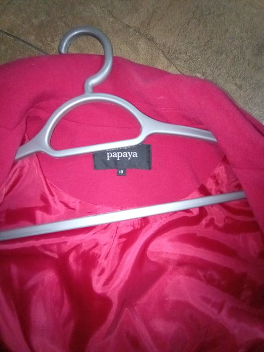 Krótki płaszczyk kurteczka, narzutka, tweedowy