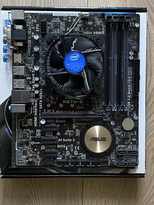 Комплект Asus H97M-E + Pentium G3250
