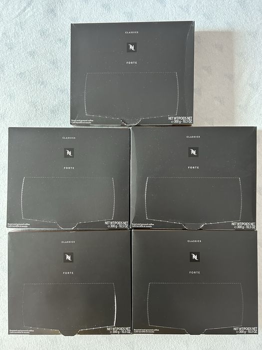 5x50 Kapsułek Mielonej Kawy Nespresso