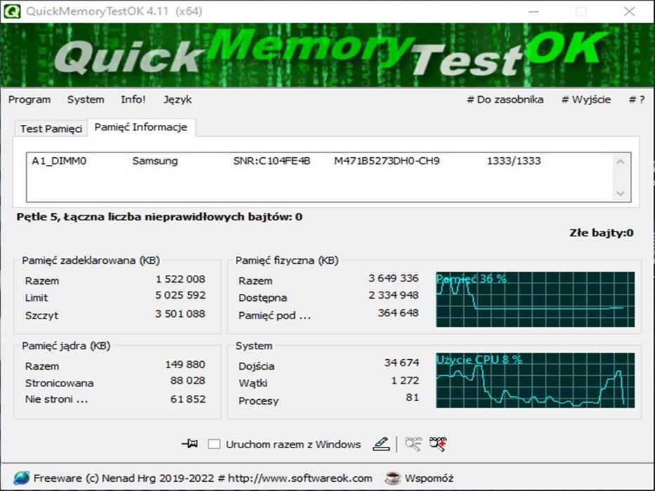 DDR3 4GB Samsung 10600