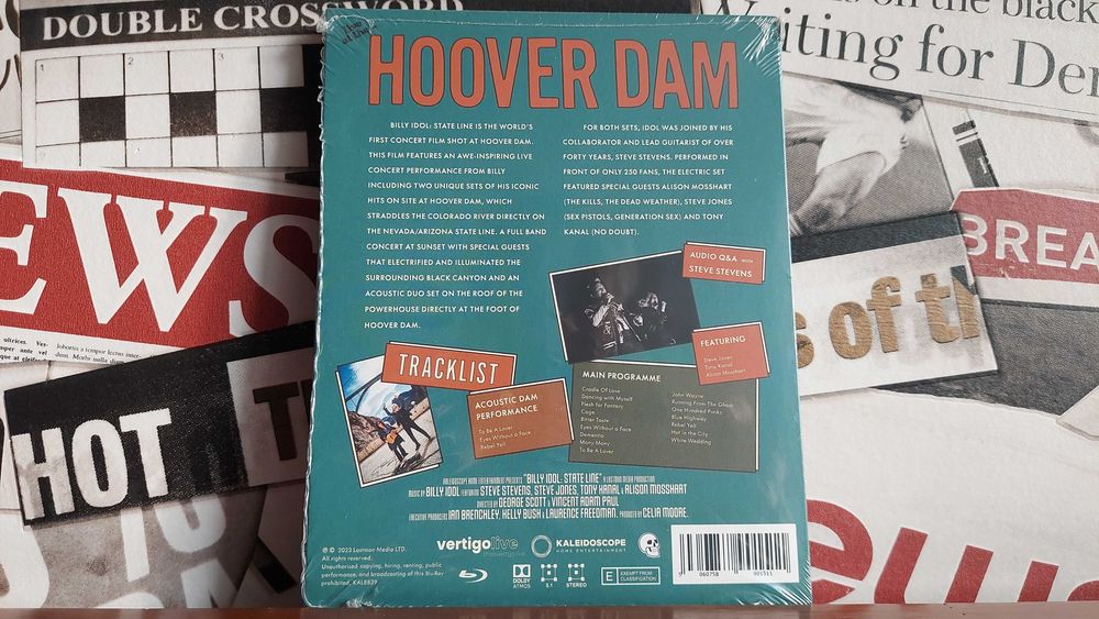 Billy Idol - State Line Live At The Hoover Dam Koncert Blu-ray
