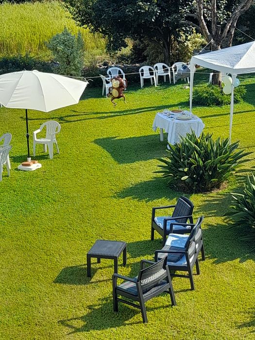 Festeje ao ar livre na Casa Jardim