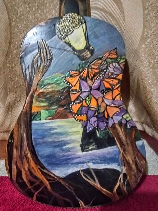 Гавайська гітара укулєлє з авторським розписом