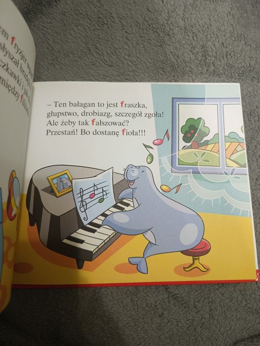 F jak foka książeczka