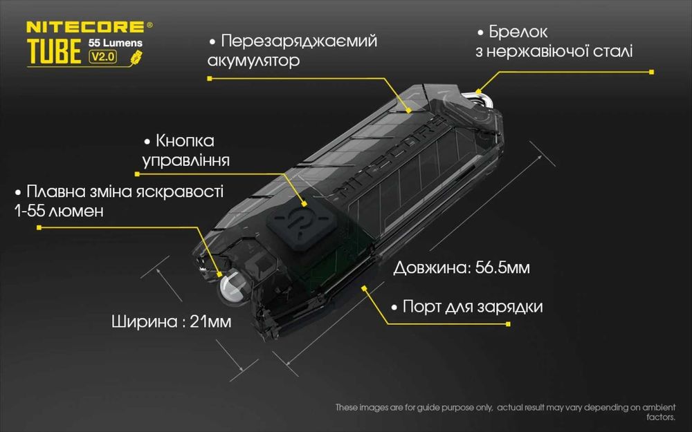 Nitecore TUBE V2.0 Ліхтар наключний