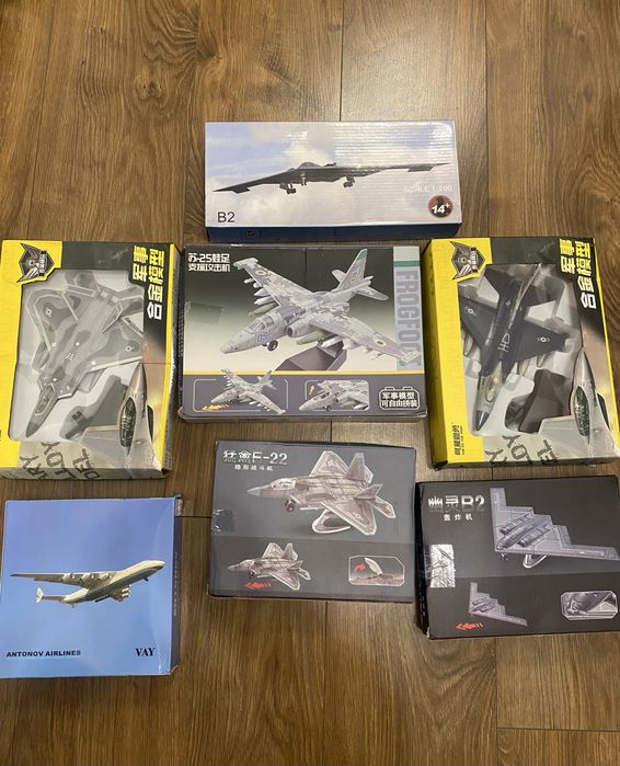 Модель літака МРІЯ АН - 225 / Винищувач F 16 / F22 / F35 / B2 spirit