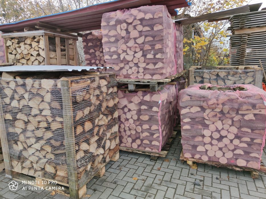 Drewno opałowe, kominkowe na paletach