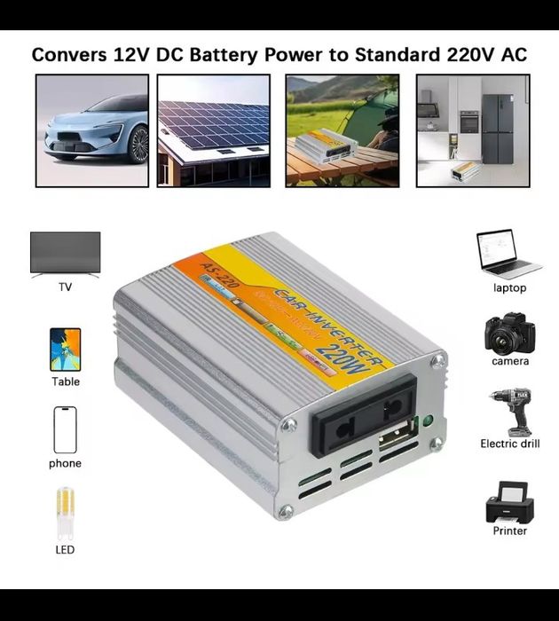 Konwerter 12v na 220v.