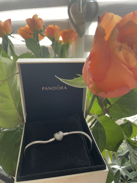 Браслет, 925 Срібло PANDORA + 1 шарм ОРИГІНАЛ