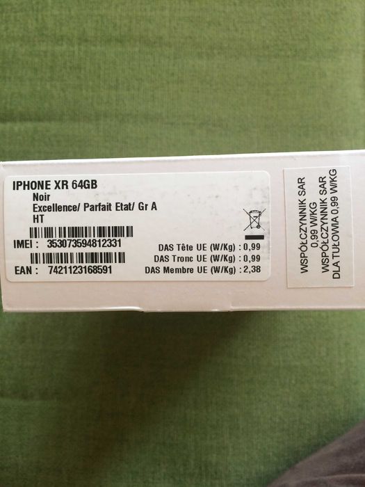 Telefon Iphone XR 64 GB odnowiony (nowy) z salonu