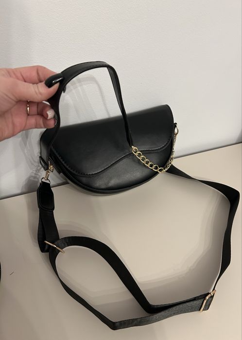 Czarna nowa torebka damska na ramię small bag
