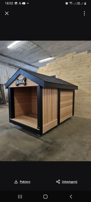 Duża ocieplana buda dla PSA