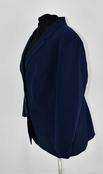 Elegancki granatowy żakiet Bonprix 50 klasyczny damski