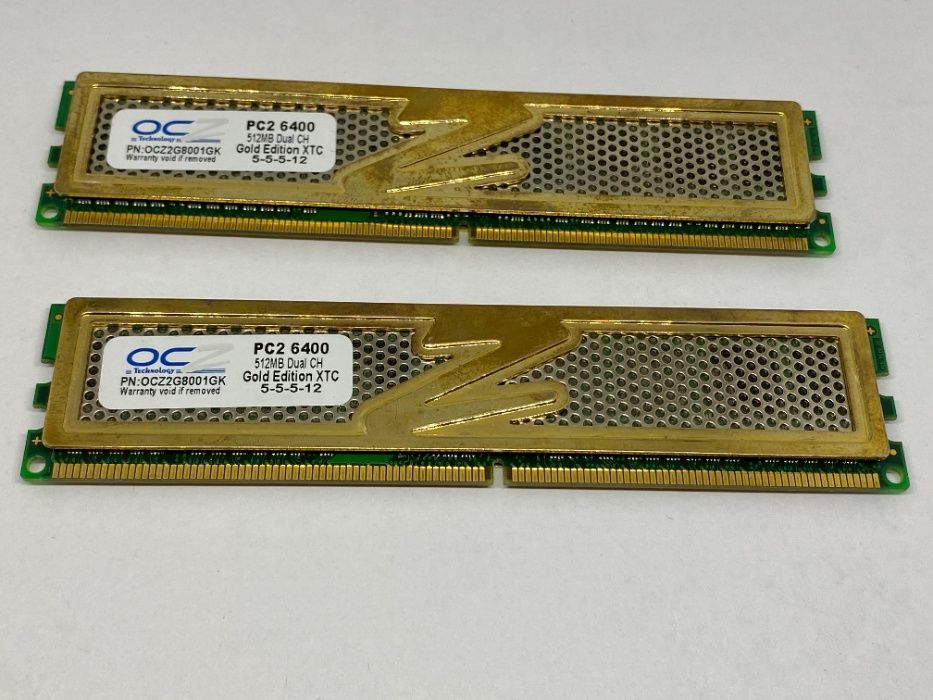 Модуль памяти OCZ Gold Edition XTC PC2-6400 512MB Dual CH