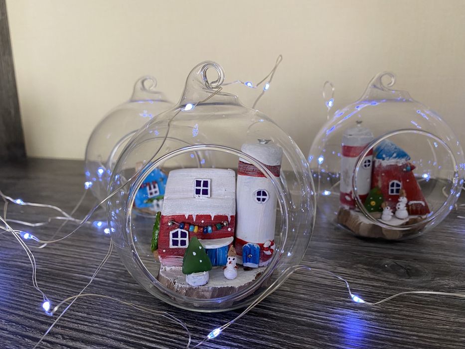 Стеклянный новогодний шар новогодние игрушки елочные игрушки