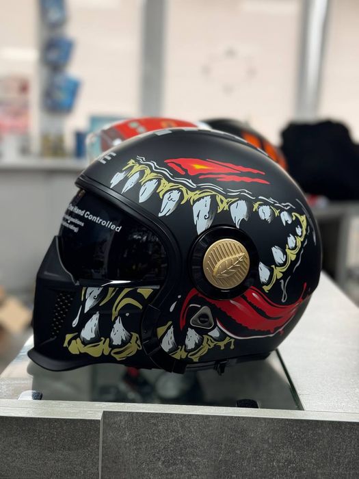 Scorpion exo combat, шлем кастом, шлем на чоппер, боббер, круизер