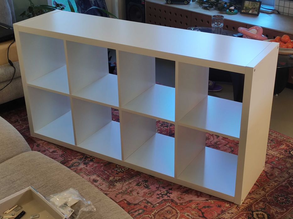 Ikea Kallax 77x147 regał biały 2x4