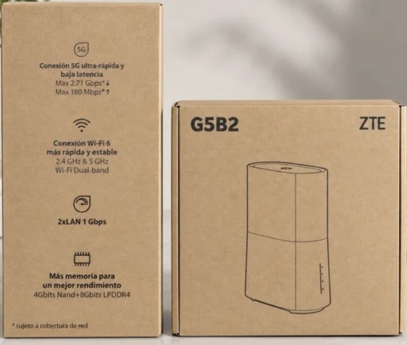 Router ZTE G5B2, novo modelo