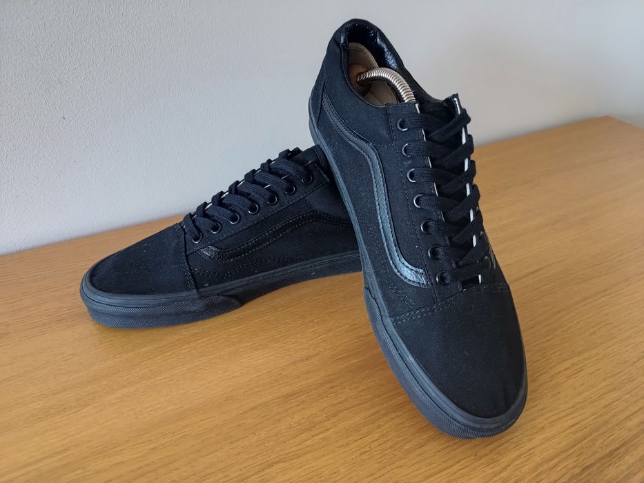Vans Old Skool roz. 44.5 sneakersy niskie czarne bardzo dobry stan trampki tenisówki buty