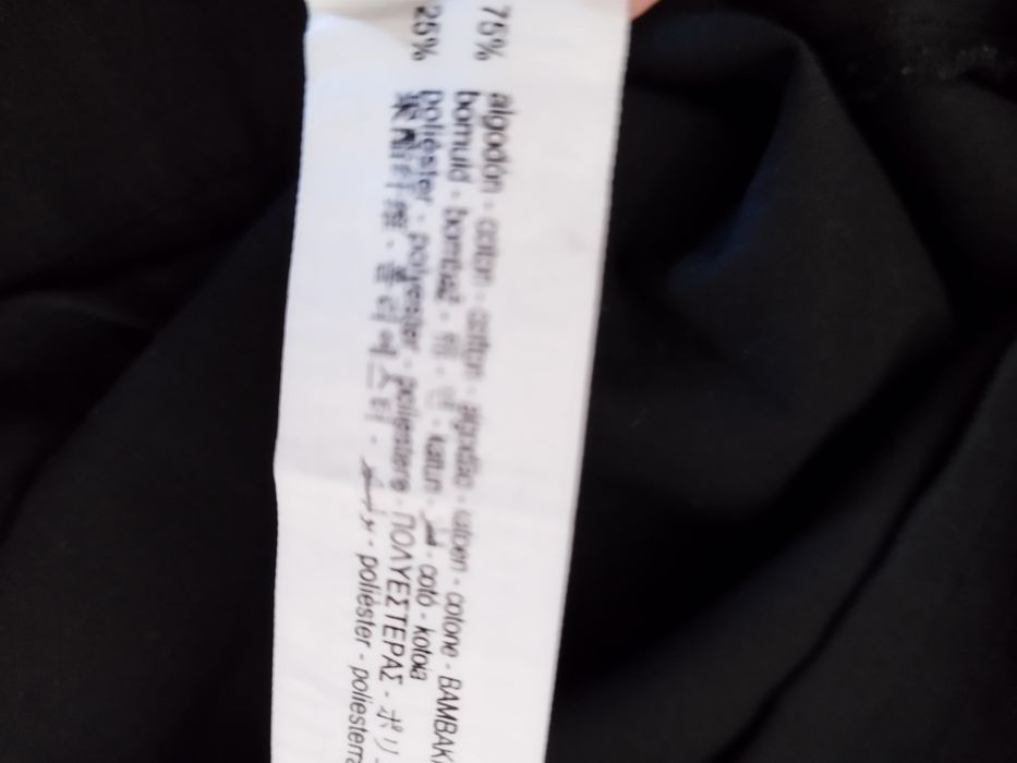 Брюки cotton черные палаццо