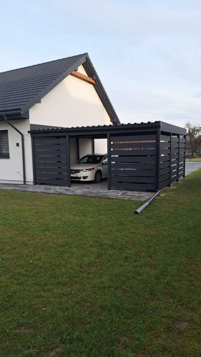 Wiata samochodowa, garażowa, dwustanowiskowa, carport, wiata