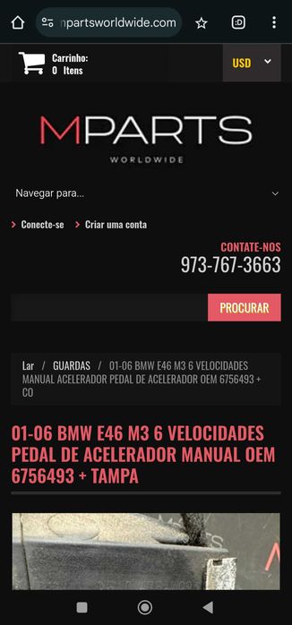 Pedal acelerador BMW e46 M3