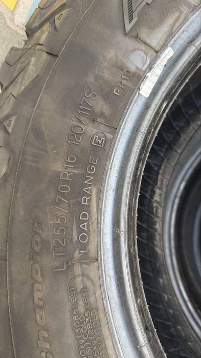 255/70/16 BF Goodtich A/T