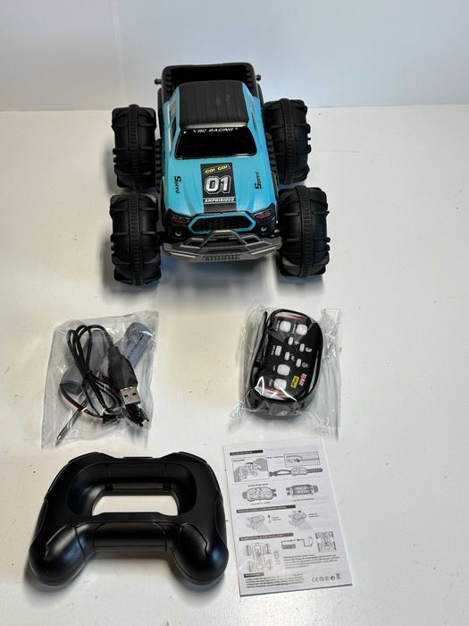 Auto rc amfibia zdalniesterowany 4x4 sivqike bg028 gesty led 2 baterie
