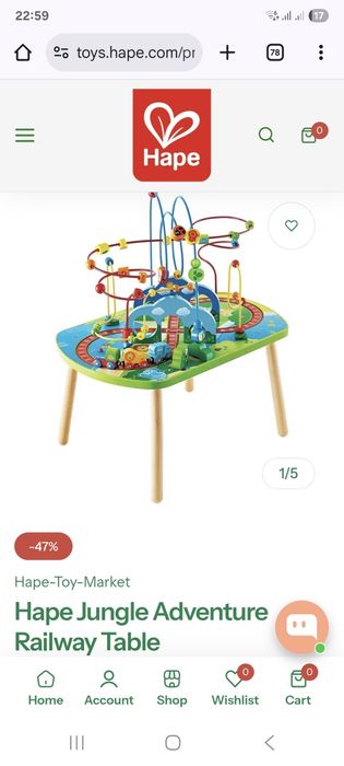 Mesa de atividades bebé/crianças