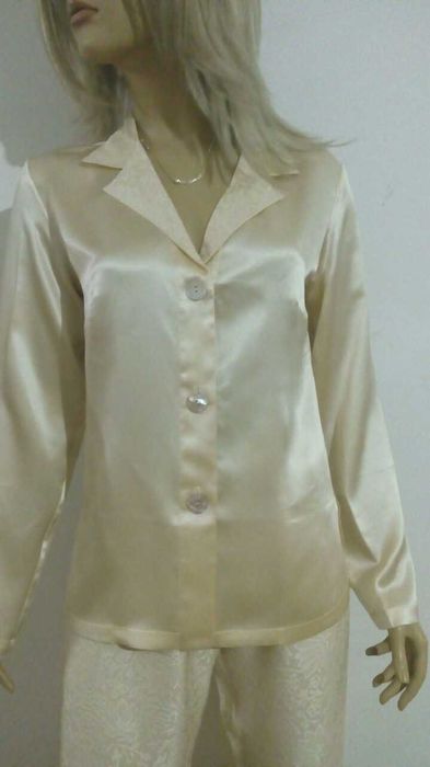 Пижамный комплект 100% натуральный шелк Nina Ricci топ шелковый