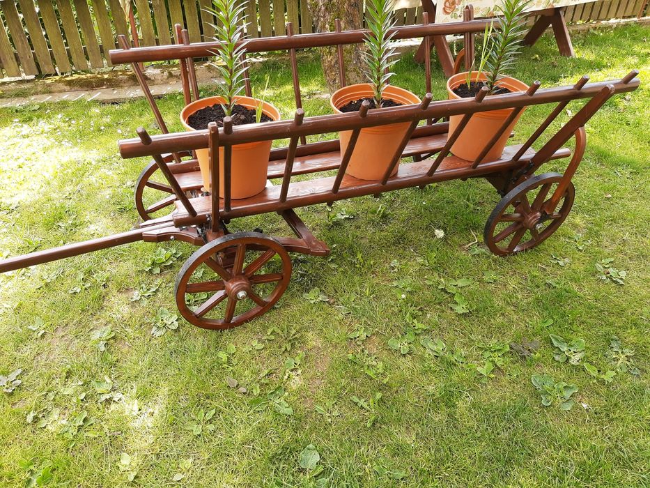 Wóz Drabiniasty Na Stół Wiejski, Na WESELA, IMPREZY, Ozdoba do ogrodów