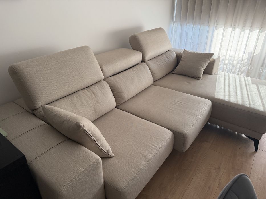 Sofa 3 lugares com chaiselong