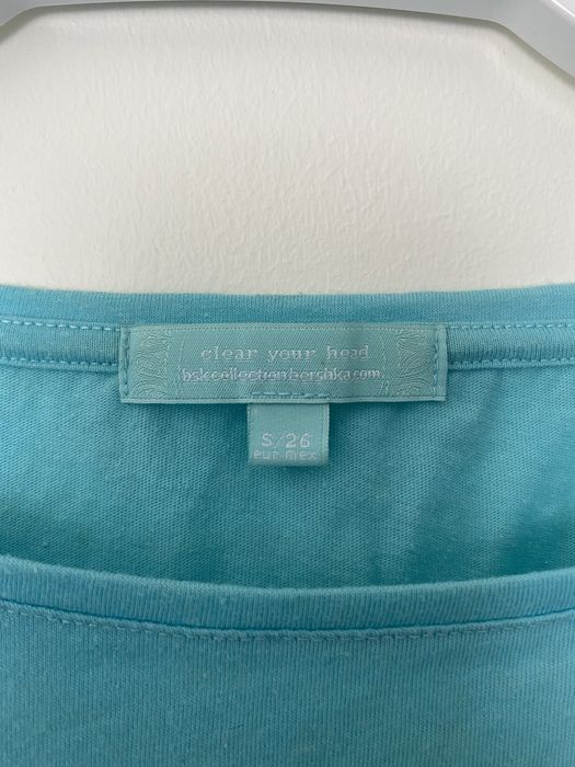 Crop top azul da bershka