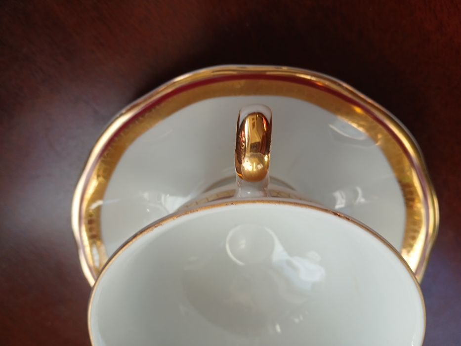 Karolina PRL duo filiżanka ze spodkiem